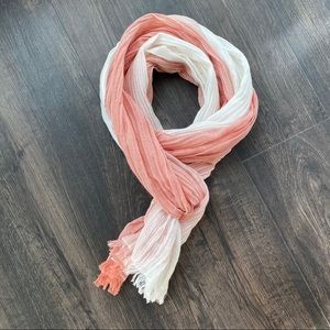 Uniqlo cotton linen ombré stole scarf